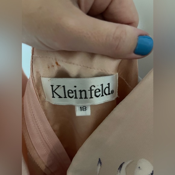 Kleinfeld Mauve Floral Formal Dress - Picture 11 of 12